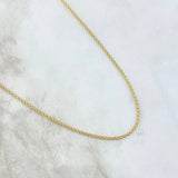 Cadena China 2.1gr / 40cm / 1.4mm Oro Amarillo +1 18K