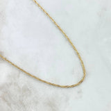 Cadena Singapur 0.95gr / 45cm / 1.7mm Oro Amarillo +3 18K ©