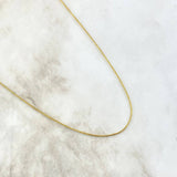 Cadena Franco 2gr / 45cm / 0.8mm Oro Amarillo +3 18K *