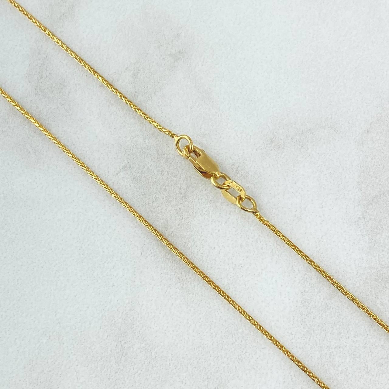 Cadena Franco 2gr / 45cm / 0.8mm Oro Amarillo +3 18K *