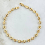 Pulso GC 3.95gr / 18cm / 4.8mm Diamantado Oro Amarillo 18K