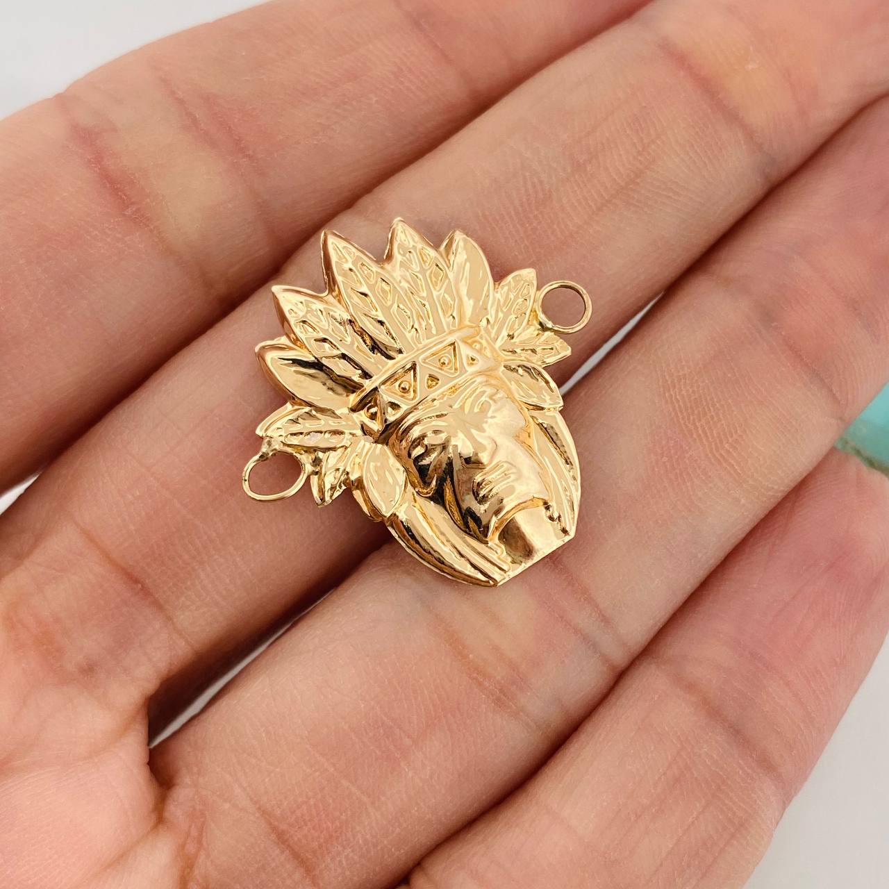 Herraje Indio 2gr / 2.5cm / Oro Amarillo 18K
