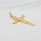 Dije Cruz Cristo Inri 1.5gr / 4cm / Oro Amarillo 18K &