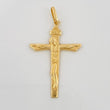 Dije Cruz Cristo Inri 1.5gr / 4cm / Oro Amarillo 18K &