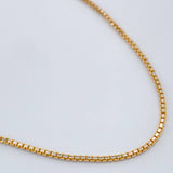 Cadena Veneciana 4.9gr / 40.2cm / Dos Oros Amarillo Blanco +3 18K +