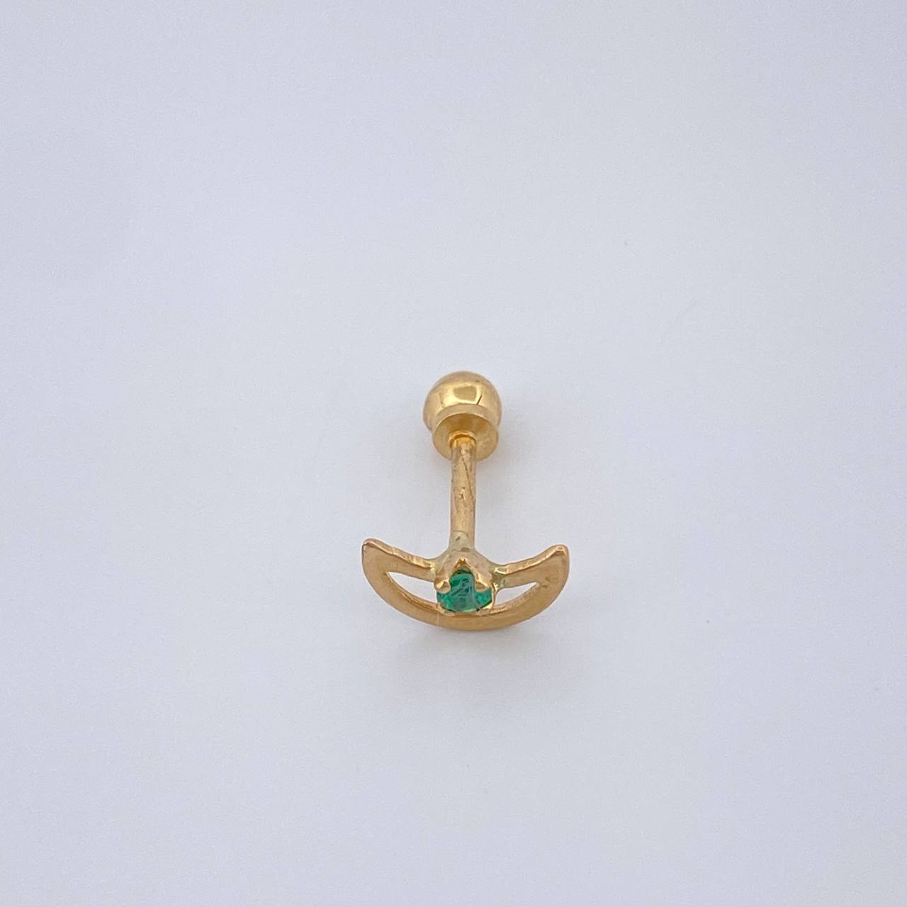 Piercing Media Luna 0.35gr / 1cm / Oro Amarillo 18K $