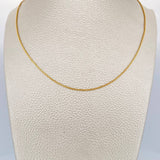 Cadena Veneciana 1.5gr / 40cm / Oro Amarillo +3 18K +