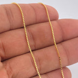 Cadena Veneciana 1.5gr / 40cm / Oro Amarillo +3 18K +