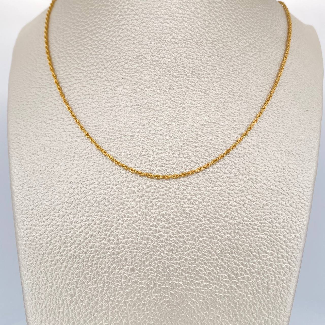 Cadena Lazo 1gr / 40cm / Oro Amarillo +3 18K +