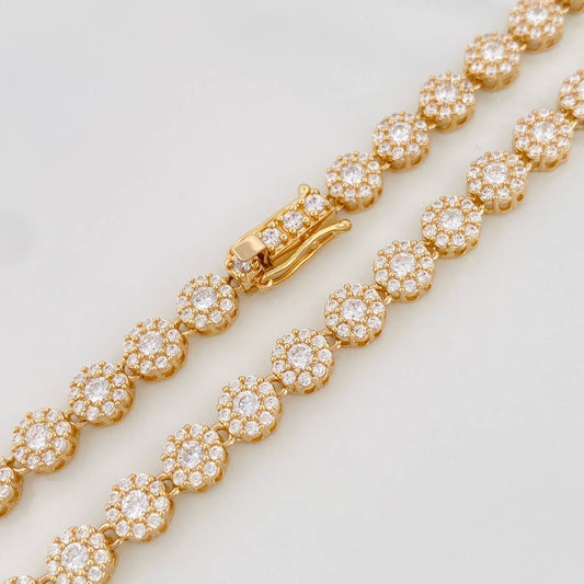 Cadena Tennis 28.3g / 41.05cm / 5.84mm Oro Amarillo 18K