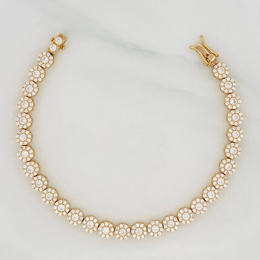 Pulso Tennis 16.7g / 19cm / 5.75mm Oro Amarillo 18K