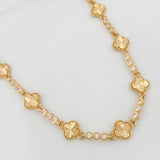 Cadena Halo Trebol 16.85g / 40.05cm / 2.8mm Oro Amarillo 18K