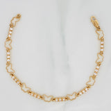 Pulso Tennis Mariposa 6.35g / 18cm / 2.36mm Oro Amarillo 18K