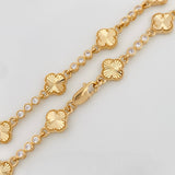 Cadena Halo Trebol 16.85g / 40.05cm / 2.8mm Oro Amarillo 18K