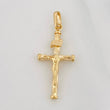 Dije Cruz Cristo 1.15g / 4cm Oro Amarillo 18K