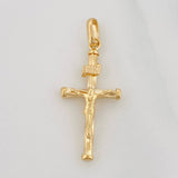 Dije Cruz Cristo 0.85g / 3.05cm Oro Amarillo 18K