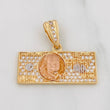 Dije One Dolar 3.65g / 3.05cm Tres Oros Amarillo Blanco 18K