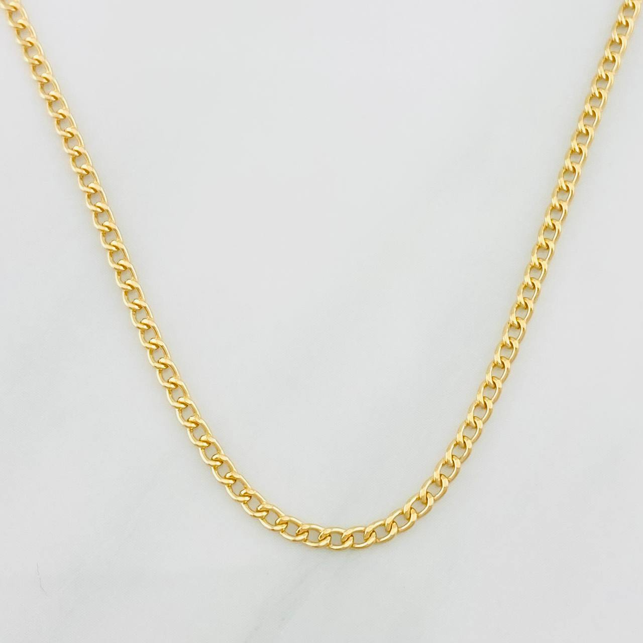 Cadena Cubana 2.05g / 45cm / 1.76mm Oro Amarillo 18K