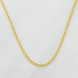 Cadena Cubana 2.05g / 45cm / 1.76mm Oro Amarillo 18K