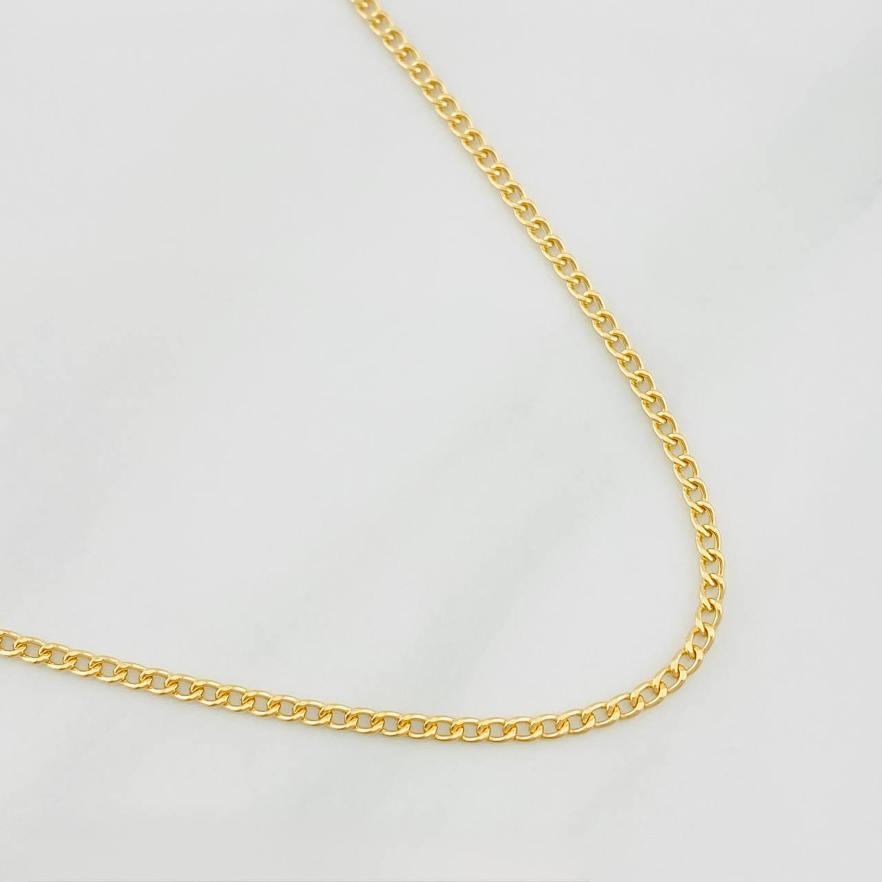 Cadena Cubana 2.05g / 45cm / 1.76mm Oro Amarillo 18K