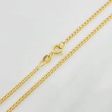 Cadena Cubana 2.05g / 45cm / 1.76mm Oro Amarillo 18K