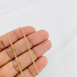 Cadena Cubana 2.05g / 45cm / 1.76mm Oro Amarillo 18K