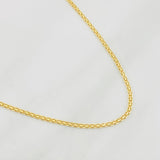 Cadena China 3.05g / 60cm / 1.4mm Oro Amarillo 18K