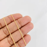 Cadena China 3.05g / 60cm / 1.4mm Oro Amarillo 18K