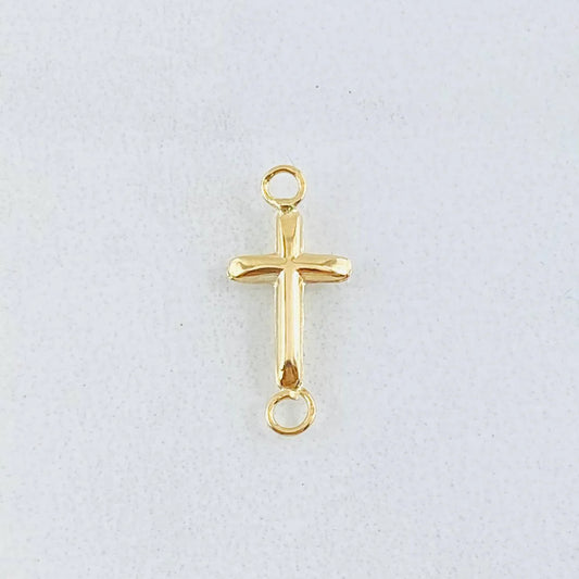 Herraje Cruz Lisa 0.3 g / 2 cm Oro Amarillo 18K