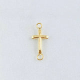 Herraje Cruz Lisa 0.3 g / 2 cm Oro Amarillo 18K