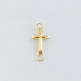 Dije Cruz Puntas Plana 0.25 g / 2 cm Oro Amarillo 18K