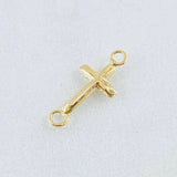 Herraje Cruz Lisa 0.3 g / 2 cm Oro Amarillo 18K
