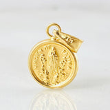 Dije Virgen De Fatima 0.75gr / 2cm / Oro 18K