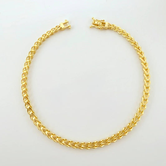 Pulso Franco 4gr / 19cm / 2.9mm Oro Amarillo +3 18K ©
