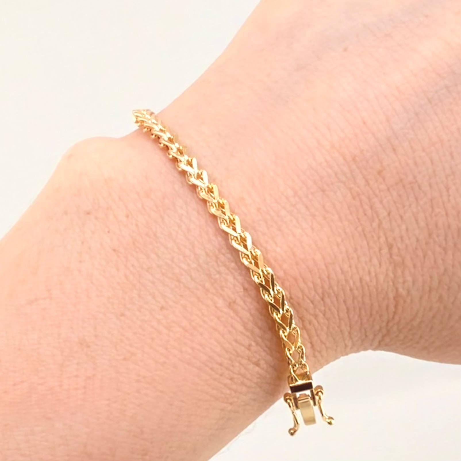 Pulso Franco 4gr / 19cm / 2.9mm Oro Amarillo +3 18K ©