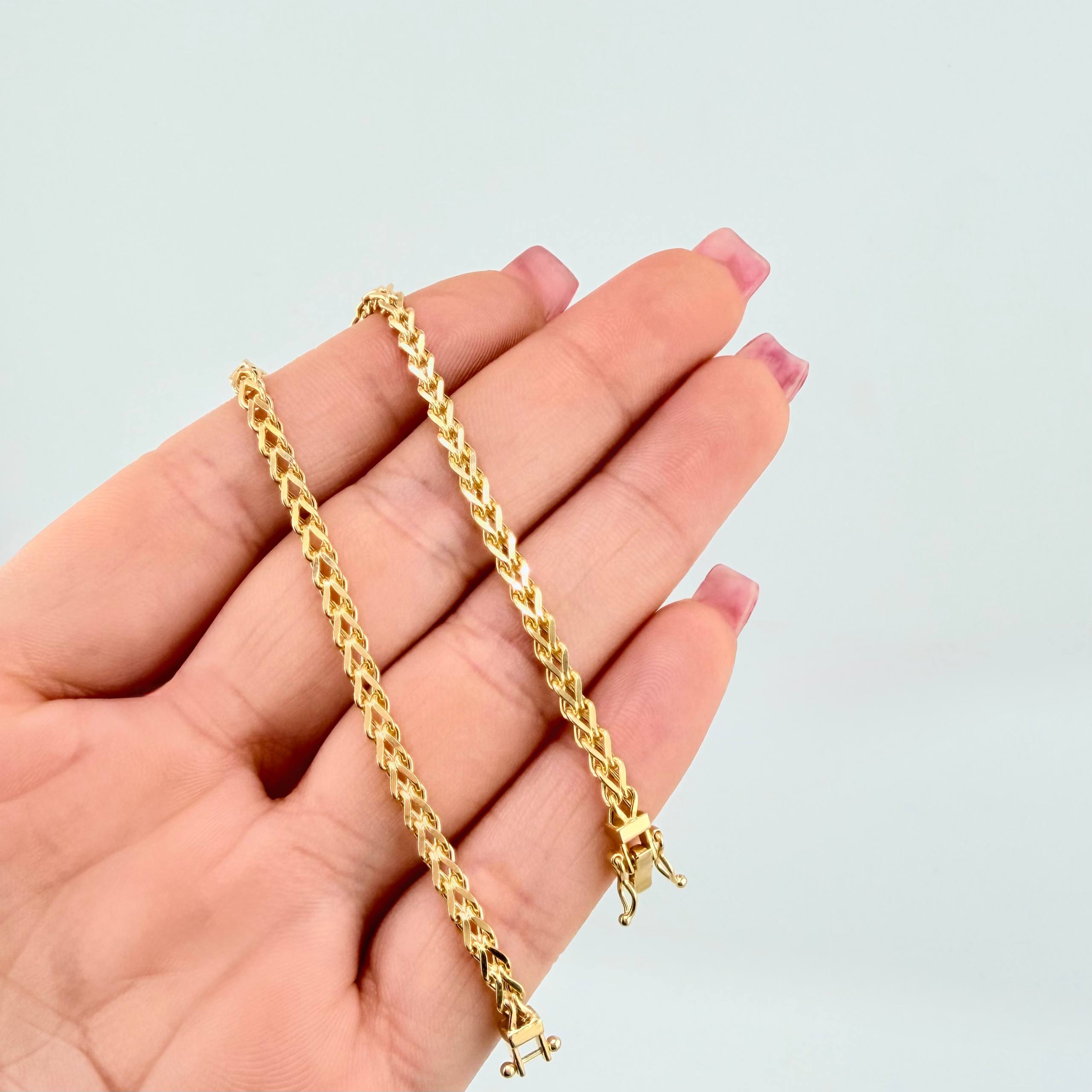 Pulso Franco 4gr / 19cm / 2.9mm Oro Amarillo +3 18K