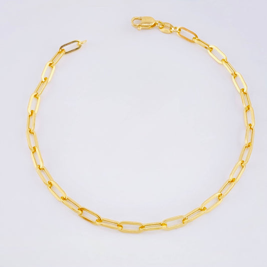 Pulso Cajon 2.35gr / 19cm / 3mm Oro Amarillo +3 18K ©