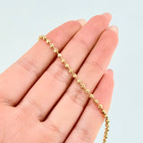 Pulso Militar Media Luna 3.9gr / 19cm / 2.5mm Oro Amarillo Nac.Esp. 18K *