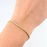 Pulso Militar Media Luna 3.65gr / 18cm / 2.5mm Oro Amarillo Nac.Esp. 18K ©