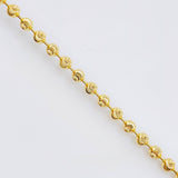 Cadena Militar Media Luna 12.25gr / 60cm / 2.5mm Oro Amarillo Nac.Esp. 18K ©