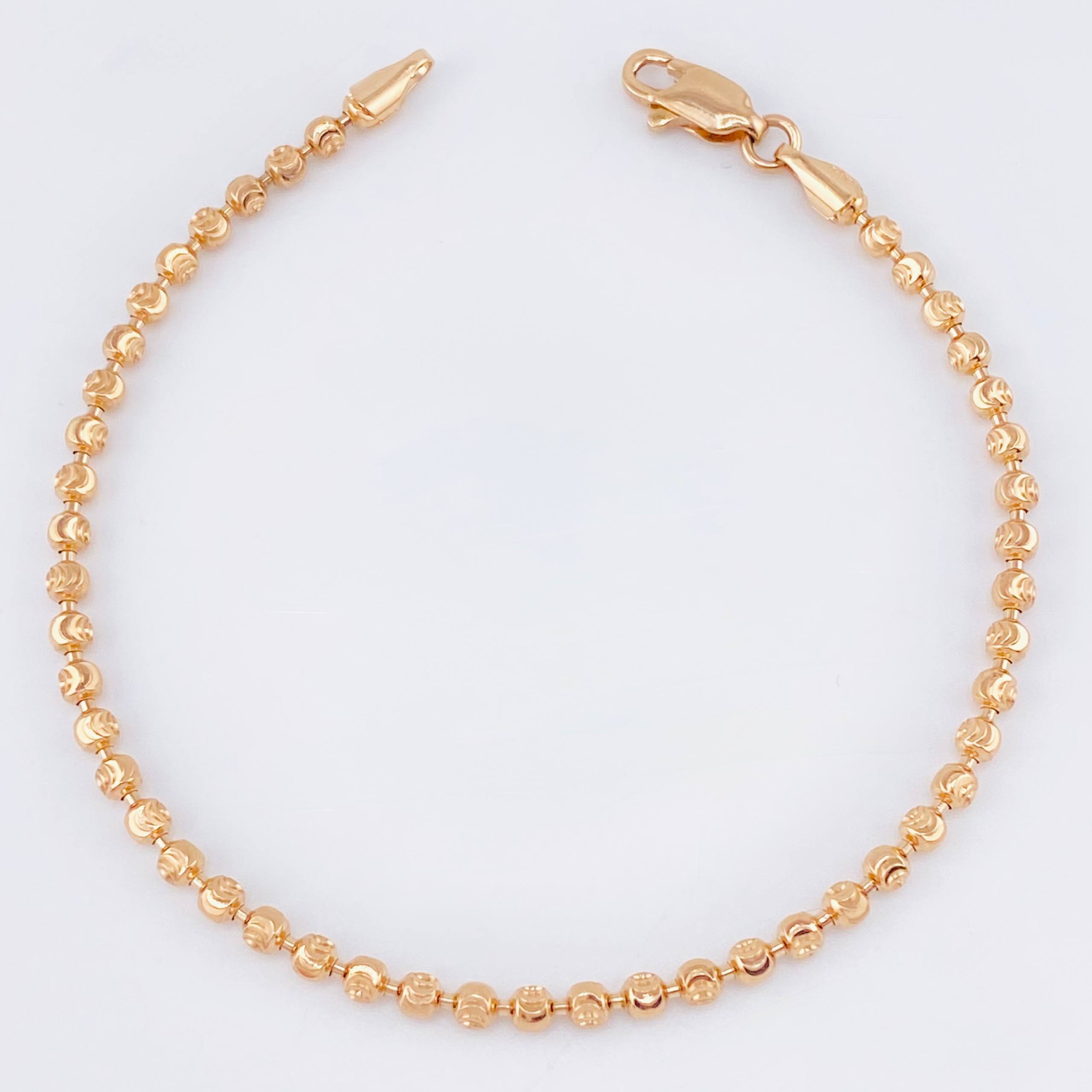 Pulso Militar Media Luna 5.8gr / 19.5cm / 3mm Oro Rosa Nac.Esp. 18K *