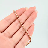 Pulso Militar Media Luna 5.8gr / 19.5cm / 3mm Oro Rosa Nac.Esp. 18K *