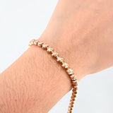 Pulso Militar Media Luna 10.3gr / 21cm / 5mm Oro Rosa Nac.Esp. 18K ©