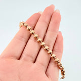 Pulso Militar Media Luna 10.3gr / 21cm / 5mm Oro Rosa Nac.Esp. 18K ©