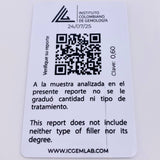 Herraje Rectangulo Cuatro Garras 60pts Esmeralda 0.5gr / 1cm / Oro Amarillo 18K