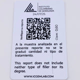 Herraje Corazon Cuatro Garras 60pts Esmeralda 0.6gr / 1cm / Oro Amarillo 18K