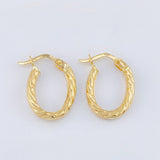 Candongas Lore Ovaladas 1.15gr / 1.8cm / Oro Amarillo 18K *