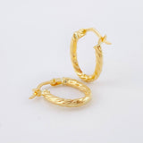 Candongas Lore Ovaladas 1.15gr / 1.8cm / Oro Amarillo 18K *