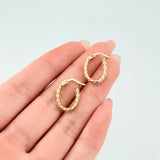 Candongas Lore Ovaladas 1.15gr / 1.8cm / Oro Amarillo 18K *