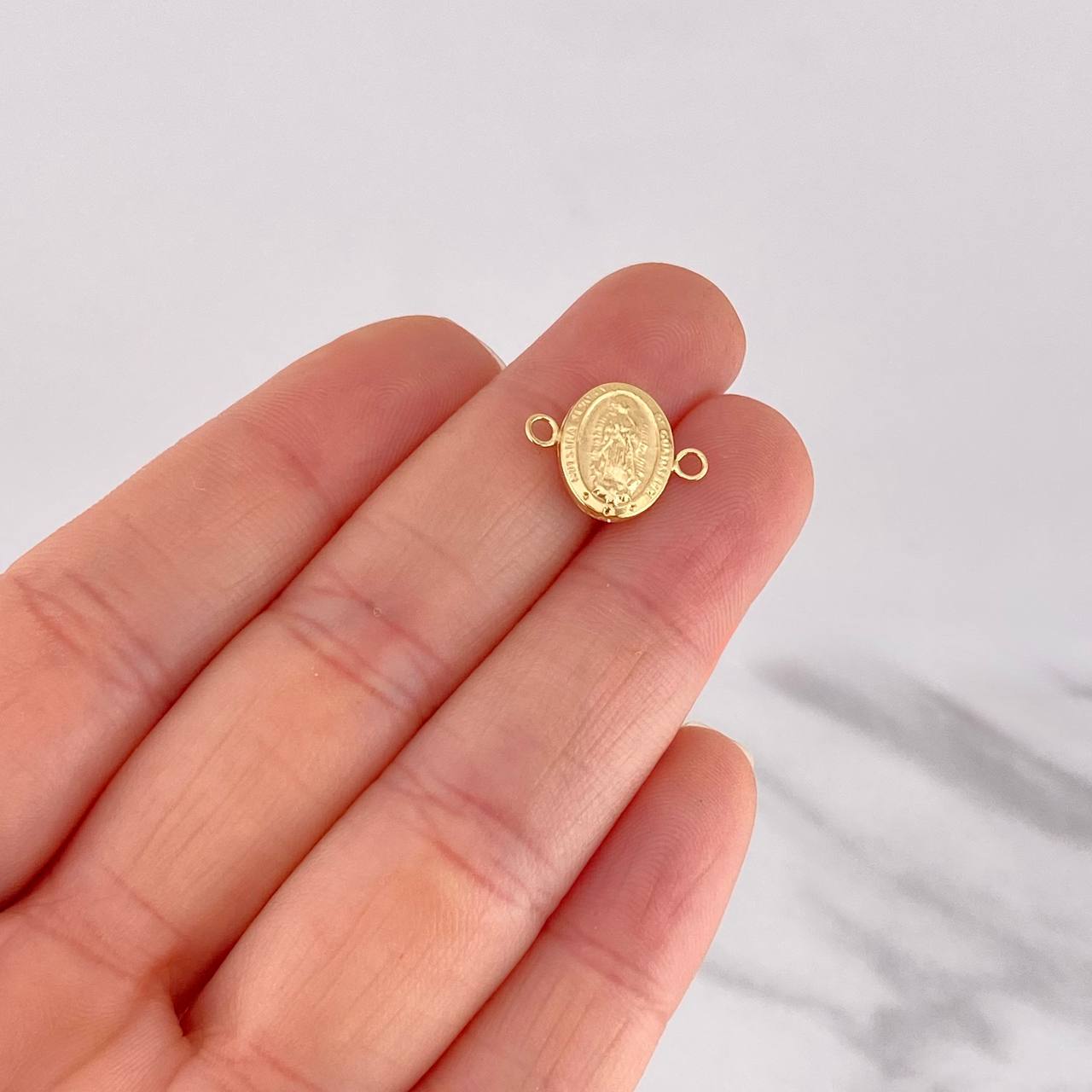 Herraje Virgen de Guadalupe 0.45g / 1.5cm Oro Amarillo 18K